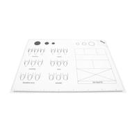 ADOCARN Tappetino Cuscinetto Silicone Professionale a e Manicure Bianco per in Unghie per Esercitazione e Pratica di Nail in