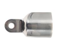 ADOCARN Tappo Terminale Occhio in Acciaio Inox 22mm, Cappuccio per Tenda da Sole e Accessorio per Yacht e RV, Argento, per Barca Marina e Bimini Top