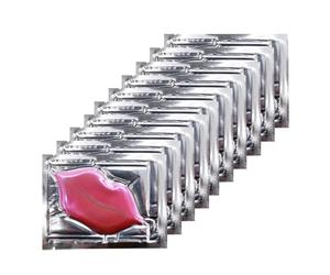 Adofect 30 Pieces Collagen Crystal Lip Masks, Collagen Lip Pads Great for Moisturizing, Remove Dead Skin, Anti Chapped & Anti-Aging and Plump Your Lips, Pink