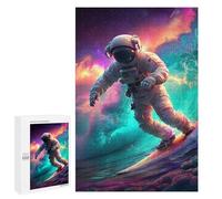 Adolescente 1000 PCS Puzzle Astronaut Surfing in Space Puzzle Per Adulti Vacanza A Casa Passatempo Interazione Genitore-figlio Divertimento in Famiglia E Serata Di Giochi 1000 PCS