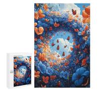 Adolescente 1000 PCS Puzzle Butterfly Garden Fantasy Puzzle Per Adulti Vacanza A Casa Passatempo Interazione Genitore-figlio Divertimento in Famiglia E Serata Di Giochi 1000 PCS