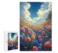 Adolescente 1000 PCS Puzzle Colorful Flower Field Puzzle Per Adulti Vacanza A Casa Passatempo Interazione Genitore-figlio Divertimento in Famiglia E Serata Di Giochi 1000 PCS