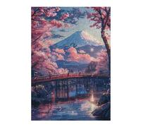 Adolescente 1000pcs(38x26cm) Puzzle Cherry Blossom Bridge Scene-1 Puzzle Per Adulti Giochi Divertenti Vacanze A Casa Regali Per Passare Il Tempo Per Amici E Familiari 1000pcs(38x26cm)