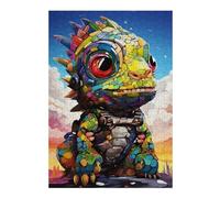 Adolescente 1000pcs(38x26cm) Puzzle Colorful Robot Lizard Toy Puzzle Per Adulti Giochi Divertenti Vacanze A Casa Regali Per Passare Il Tempo Per Amici E Familiari 1000pcs(38x26cm)