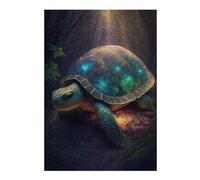 Adolescente 1000pcs(38x26cm) Puzzle Magical Forest Turtle Art Print Puzzle Per Adulti Giochi Divertenti Vacanze A Casa Regali Per Passare Il Tempo Per Amici E Familiari 1000pcs(38x26cm)