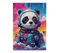 Adolescente 1000pcs(38x26cm) Puzzle Panda Astronaut Space Art Print-3 Puzzle Per Adulti Giochi Divertenti Vacanze A Casa Regali Per Passare Il Tempo Per Amici E Familiari 1000pcs(38x26cm)