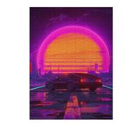 Adolescente 1000pcs(52x38cm) Puzzle Neon SunsetScene Puzzle Per Adulti Giochi Divertenti Vacanze A Casa Regali Per Passare Il Tempo Per Amici E Familiari 1000pcs(52x38cm)