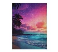 Adolescente 1000pcs(52x38cm) Puzzle Tropical Beach Sunset Puzzle Per Adulti Giochi Divertenti Vacanze A Casa Regali Per Passare Il Tempo Per Amici E Familiari 1000pcs(52x38cm)