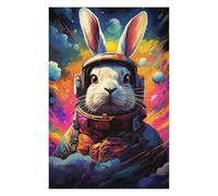 Adolescente 1000pcs(75x50cm) Puzzle Rabbit Astronaut Space Suit-5 Puzzle Per Adulti Giochi Divertenti Vacanze A Casa Regali Per Passare Il Tempo Per Amici E Familiari 1000pcs(75x50cm)