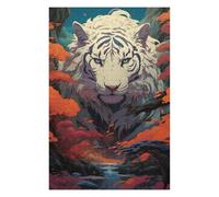 Adolescente 1000pcs(75x50cm) Puzzle White Tiger in Autumn Forest Puzzle Per Adulti Giochi Divertenti Vacanze A Casa Regali Per Passare Il Tempo Per Amici E Familiari 1000pcs(75x50cm)