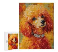 Adolescente 500 PCS Puzzle Fluffy Poodle with Sparkly Collar Puzzle Per Adulti Vacanza A Casa Passatempo Interazione Genitore-figlio Divertimento in Famiglia E Serata Di Giochi 500 PCS