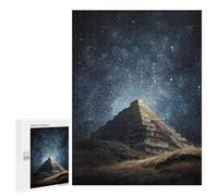 Adolescente 500 PCS Puzzle Pyramid Under Starry Sky Puzzle Per Adulti Vacanza A Casa Passatempo Interazione Genitore-figlio Divertimento in Famiglia E Serata Di Giochi 500 PCS