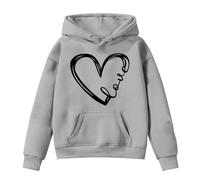 Adolescente Ragazze Felpa con Cappuccio Leggera da Bambine Hoodie Autunnale Casual Accogliente Graziosa Divertenti Pullover Felpe Moda per lescenti 2-13 Anni Invernale