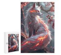 Adolescenti 1000 PCS Puzzle Sakura Kitsune Fox Puzzle Per Adulti Giocattoli Fai Da Te Analisi E Logica Giochi Stimolanti Regali 1000 PCS