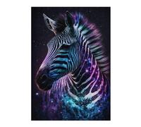 Adolescenti 1000pcs(38x26cm) Puzzle Galactic Zebra Art Print -3 Puzzle Per Adulti Giochi Rilassanti Decorazione Perfetta Difficile Da Completare 1000pcs(38x26cm)