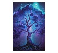 Adolescenti 1000pcs(75x50cm) Puzzle Enchanted Celestial Tree Art Print Puzzle Per Adulti Giochi Rilassanti Decorazione Perfetta Difficile Da Completare 1000pcs(75x50cm)