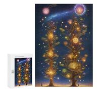 Adolescenti 300 PCS Puzzle Two Surreal Trees Puzzle Per Adulti Giochi Per Famiglie Vacanza A Casa Passatempo Regali Unici Di Compleanno E Natale 300 PCS