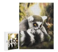Adolescenti 500 PCS Puzzle The Lemur And Butterfly Puzzle Per Adulti Giochi Per Famiglie Vacanza A Casa Passatempo Regali Unici Di Compleanno E Natale 500 PCS