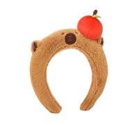 Adolescenti Cartoon Capybara Forma Fascia Adulto Peluche Copricapo Per Trucco Lavaggio Viso Sport Fascia Anti Capelli Slip