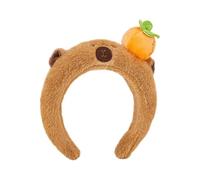 Adolescenti Cartoon Capybara Forma Fascia Adulto Peluche Copricapo Per Trucco Lavaggio Viso Sport Fascia Anti Capelli Slip