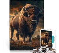 adolescenti Puzzle 1000 Pezzi Puzzle Bison's Stance Lernspiele DIY Spielzeug Geeignet für die Schreibtischdekoration70x100cm