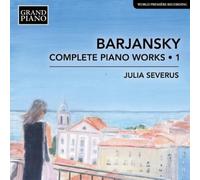 Adolf Barjansky Barjansky: Complete Piano Works - Volume 1 (CD) Album