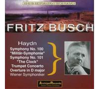 Adolf Holler Symphonies Nos. 100 and 101 (Busch, Vienna So) (CD) Album