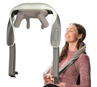 Adomii - Massaggiatore portatile senza fili per collo e spalle con massaggio shiatsu profondo 4D, controllo del calore, ideale per alleviare il dolore muscolare e rilassarsi, vestibilità