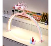Adonafy Mezza Luna Lampada per Nghie: 29" Lampada da Tavolo per Unghie