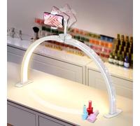 Adonafy Mezza Luna Lampada per Nghie: 29" Lampada da Tavolo per Unghie