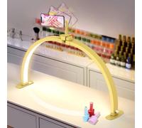 Adonafy Mezza Luna Lampada per Nghie: 29" Lampada da Tavolo per Unghie