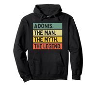 Adonis The Man The Myth The Legend Citazione Personalizzata Divertente Felpa con Cappuccio
