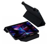 Adonit Custodia a libro per Apple iPad Pro 12,9 pollici (2021) - [Supporto per pennino/Apple Pencil 2, protezione dagli urti, funzione Wake & Sleep, funzione leggio] - Nero diamante