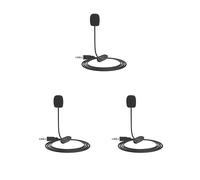 Adoorniequea 3 set 3.5mm Mini Microfoni Studio Speech MIC Voce Tubo Esterno Ben abbinato con Clip Attiva per PC Desktop Laptop Altoparlanti