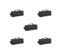 Adoorniequea Borsa degli attrezzi Accs Outdoor per barbecue Campeggio Pentole Utensili Elettrici Borsa Strumento Nero, Set da 5 (nero), 34cmx14cmx14cm