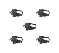 Adoorniequea Borsa per attrezzatura da pesca, marsupio per mulinello da pesca, borsa per esche da campeggio, viaggi, nero, Set da 5 (nero), 26cmx16cmx4cm