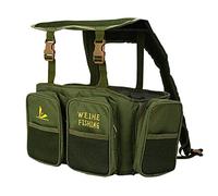 Adoorniequea Custodia per attrezzatura da pesca, resistente all'usura, custodia per attrezzi da pesca in mare, Verde, 40cmx20cmx38cm