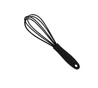 Adoorniequea Frusta da cucina in silicone, antigraffio, frusta per uova, colore nero, 17 x 4 x 4 cm