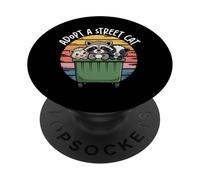 Adopt A Street Cat PopSockets PopGrip Adesivo