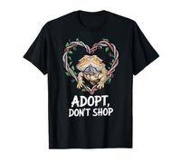 Adopt Don't Shop, Reptile Rescue Fun lucertola e cuore Maglietta