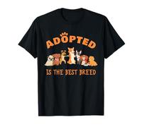 Adopted is The Best Breed: Dog Rescue Shelter & Adoption Maglietta