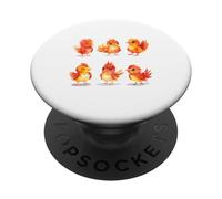 Adorabile Acquerello Baby Birds Cute Little Chicks Art PopSockets PopGrip Adesivo