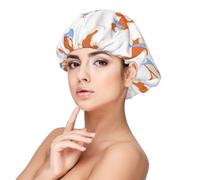 Adorabile Akita Inu,Cuffia da notte in raso per adulti - Cuffia da notte elastica per donna, copricapelli per la notte