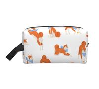 Adorabile Akita Inu, organizer per cosmetici di grande capacità, borsa da viaggio per il trucco da donna