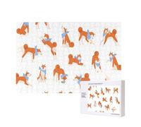 Adorabile Akita Inu,Puzzle in legno da 300 pezzi per famiglie, per adulti e adolescenti, decorazioni per la casa