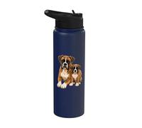 Adorabile amante dei cani e dei cuccioli Boxer Stainless Steel Insulated Water Bottle