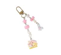 Adorabile animale cottage titolare resina telefono cinturino design facile da usare portachiavi decorativo compatto per gli amanti degli animali domestici di tutti i giorni, C, Door buckle