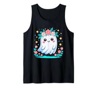 Adorabile apparizione di Fantasmi Floreali Kawaii Halloween Canotta
