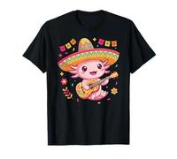 Adorabile Axolotl Mariachi Fiesta Maglietta