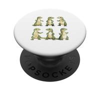 Adorabile Baby Komodo Drago Acquerello Lucertola Art PopSockets PopGrip Adesivo